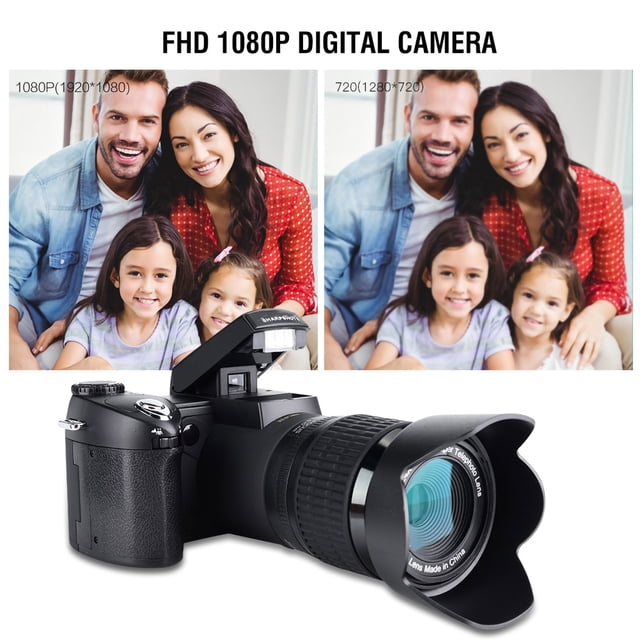 Cámara Digital HD de 33MP LCD de 3" Zoom de 24X Enfoque Automático Gran Angular de 05X Teleobjetivo con Zoom de 1624X Vídeo FHD de 1080P Flash Incorporado Batería de ANGGREK Otros