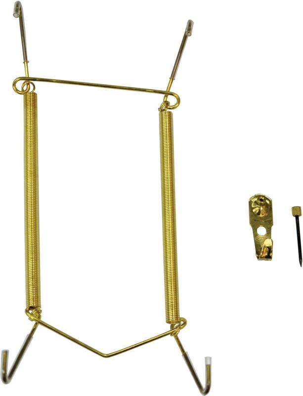 ProSource Plate Hanger Solid Brass Polished Brass