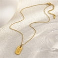 thumbnail image 3 of PAURO Angel Number Necklaces for Women Square Digital Bar Pendant 11 11 Chain Gold Plated Stainless Steel Dainty Simple Cool Statement Personalized Jewelry Gold, 3 of 6