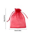 thumbnail image 4 of Matsuzay Paquete de 100 bolsas de cambio de regalo de Organza de malla aleatoria de colores, bolsas de recuerdo de cumpleaños de boda, suministros de Almacenamiento y organización del hogar Matsuzay HA010026-00, 4 of 6