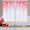 Polyester, variant on Valentine''s Day Kitchen Tier Curtains 36 Inch Length Valentines Day Kitchen Curtains Falling Red Pink Love Heart Rod Pocket Short Curtains for Kitchen Bathroom, 26" W x 36" L, 2 Panels