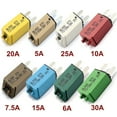 thumbnail image 4 of 5-30A Mini Circuit Breaker Blade Fuse Manual Resettable Car Boat 12V 24V Herramientas Ferramentas Garden Multimeter 15A, 4 of 5