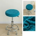 thumbnail image 6 of Round Stool Cover, Swivel Chair Cover, Stretchable Round Bar Beauty Salon Seat Cushion Protector, Washable Polyester Elastic Chair Cover for Bedroom Bar Dining Room, 6 of 7