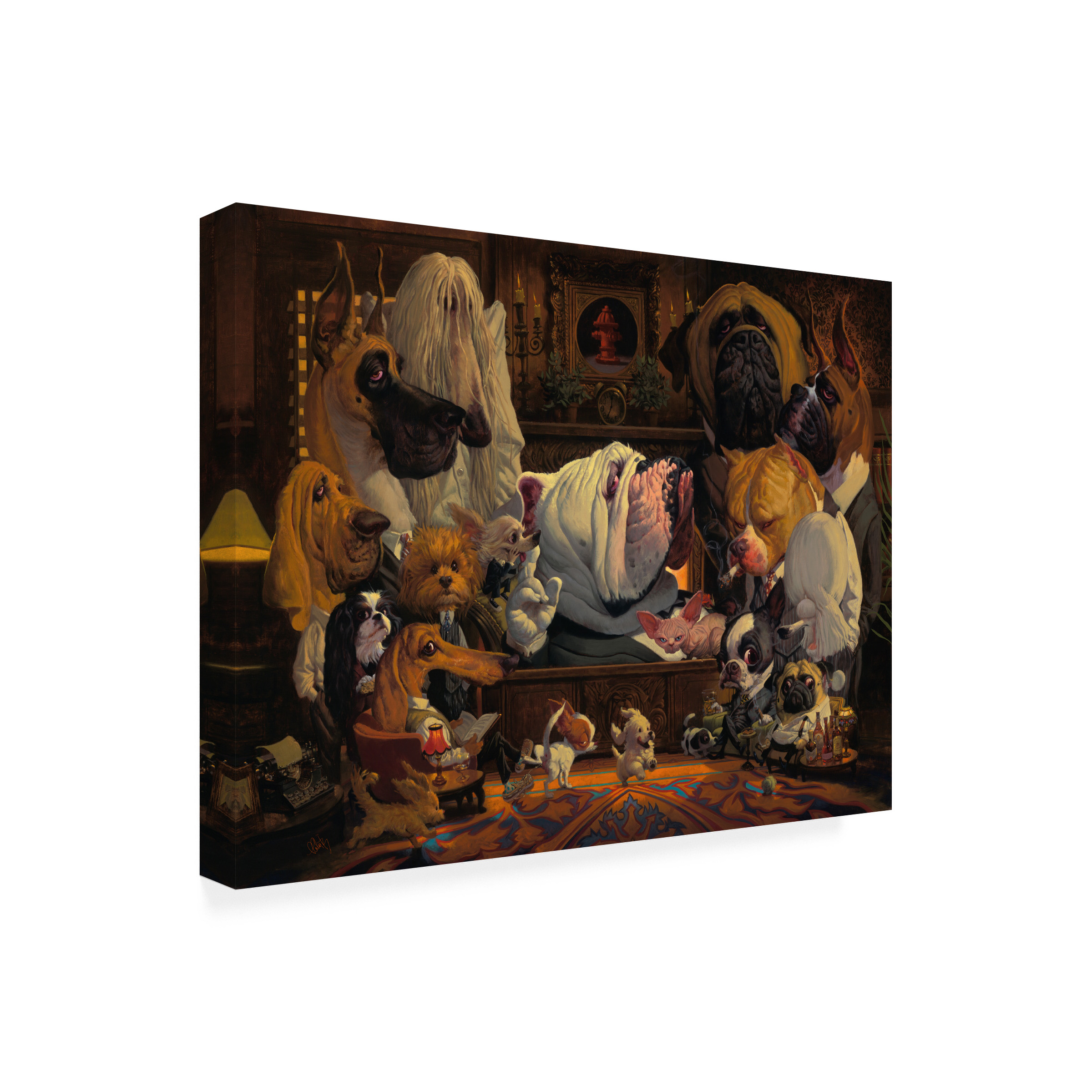Thomas Fluharty 'DogFather' Canvas Art