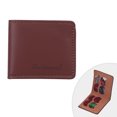 thumbnail image 2 of Portefeuille Compact en Microfibre Cuir PU pour Guitare avec Fermeture Magnétique - Marron, Étui de Rangement 8 Poches pour Guitaristes et Guitaristes, Accessoire Léger et Durable 2.8x2.5x0.4 Pouces, 2 of 6