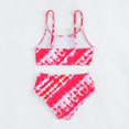 thumbnail image 6 of Coerni Girls Kids Tie Dye Swimsuit Cute Tankini Toddler Bathing Suit 2 Piece Summer Beach Swimwear Camisole and Shorts Sets, 6 of 8