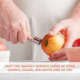 thumbnail image 4 of Descorazonador de Manzana de Frutas de Acero Inoxidable - Verde Adepaton CPB-DE-LYY1462-5, 4 of 5