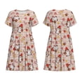 thumbnail image 5 of Defioc Christmas Gnomes Santa Claus Pattern Womens Summer Dresses Short Sleeve Sundress 2025 Beach Vacation Dresses with Pockets -3X-Large, 5 of 6