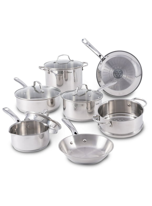 T-fal Stainless Steel Collection 11-Piece Cookware Set