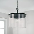 thumbnail image 6 of Capital Lighting 246812BN Mason 13" Wide Semi-Flush Ceiling Fixture / Pendant - Nickel, 6 of 7