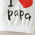 thumbnail image 6 of Ruyang Baby 2 Piece Outfit I Love Papa Sweatsuit Set Long Sleeve Hoodies Sweatpants Suit Cotton Cute Joggers Tracksuit Winter Clothes, 6 of 9