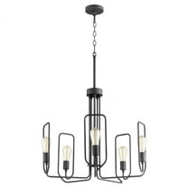 650-5-69 Quorum Lighting Howe - 5 Light Chandelier In Transitional Style-22 Inches Tall and 25.25 Inches Wide     -Traditional Installation
