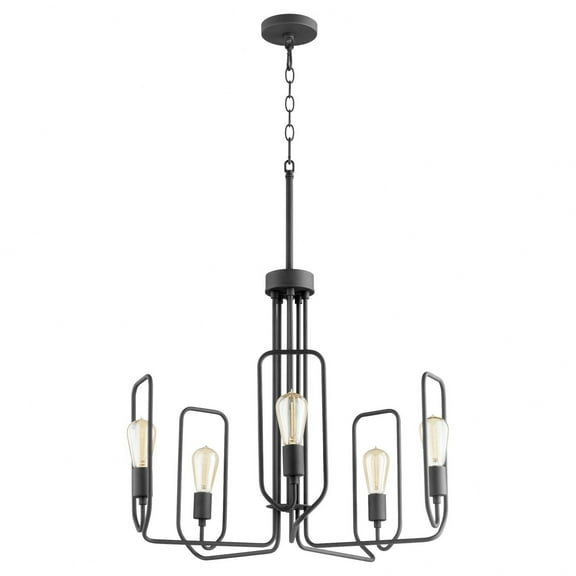 Quorum Lighting - Howe - 5 Light Chandelier In Transitional Style-22 Inches Tall
