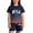 A-Navy496, variant on Jamsmile Toddler Girls Sets Sportswear Gradient Heartbeat Print Tshirts With Shorts Summer 2 Piece Kids Girls Athletic Tracksuits