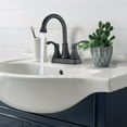 thumbnail image 2 of CoSoTower 4 Inches Centerset Bathroom Faucet 360° Swivel Spout, with Pop Up Drain - Matte Black, 2 of 6