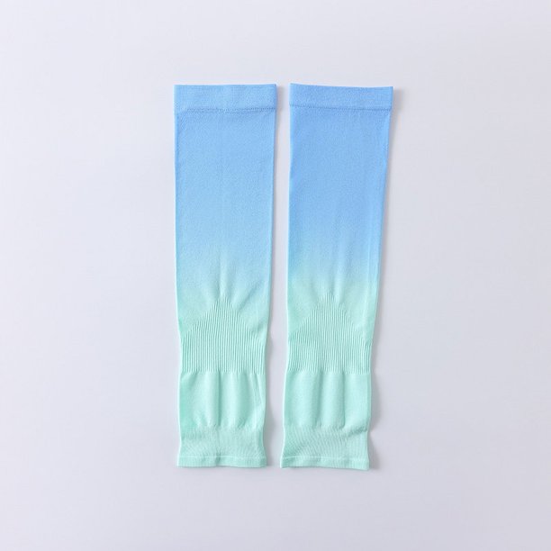 Mangas de protección solar con mangas de hielo, mangas de seda de hielo anti-ultravioleta de verano para mujer, mangas de brazo para hombres y mujeres, mangas de color degradado