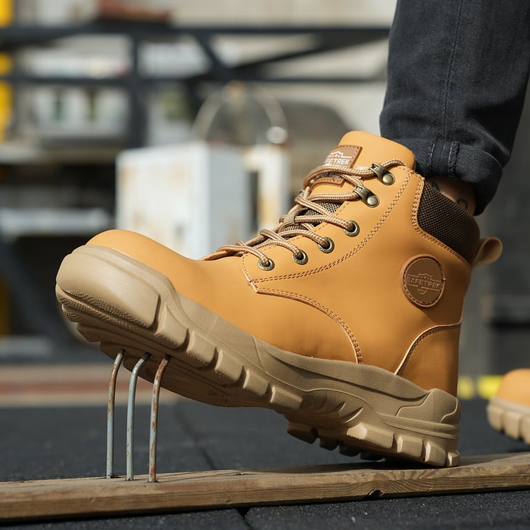 Waterproof Steel Toe Boots For Men 6 Inch Leather Steel Toe  display picture 1