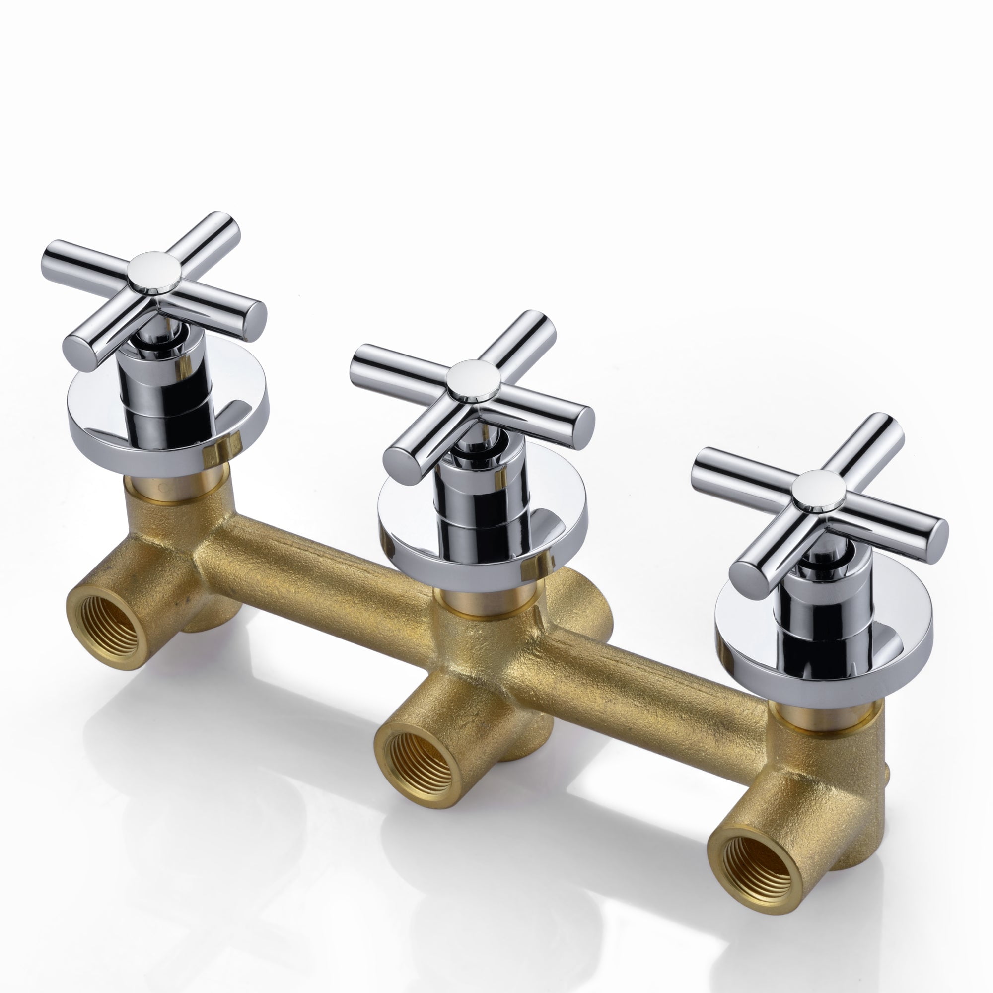 Sumerain Wall Mount Tub Filler Waterfall Tub Faucet with Handheld Shower, Chrome Finish