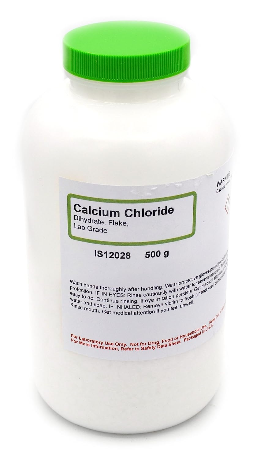 Laboratory-Grade Calcium Chloride Dihydrate Flake, 500g - The Curated Chemical Collection