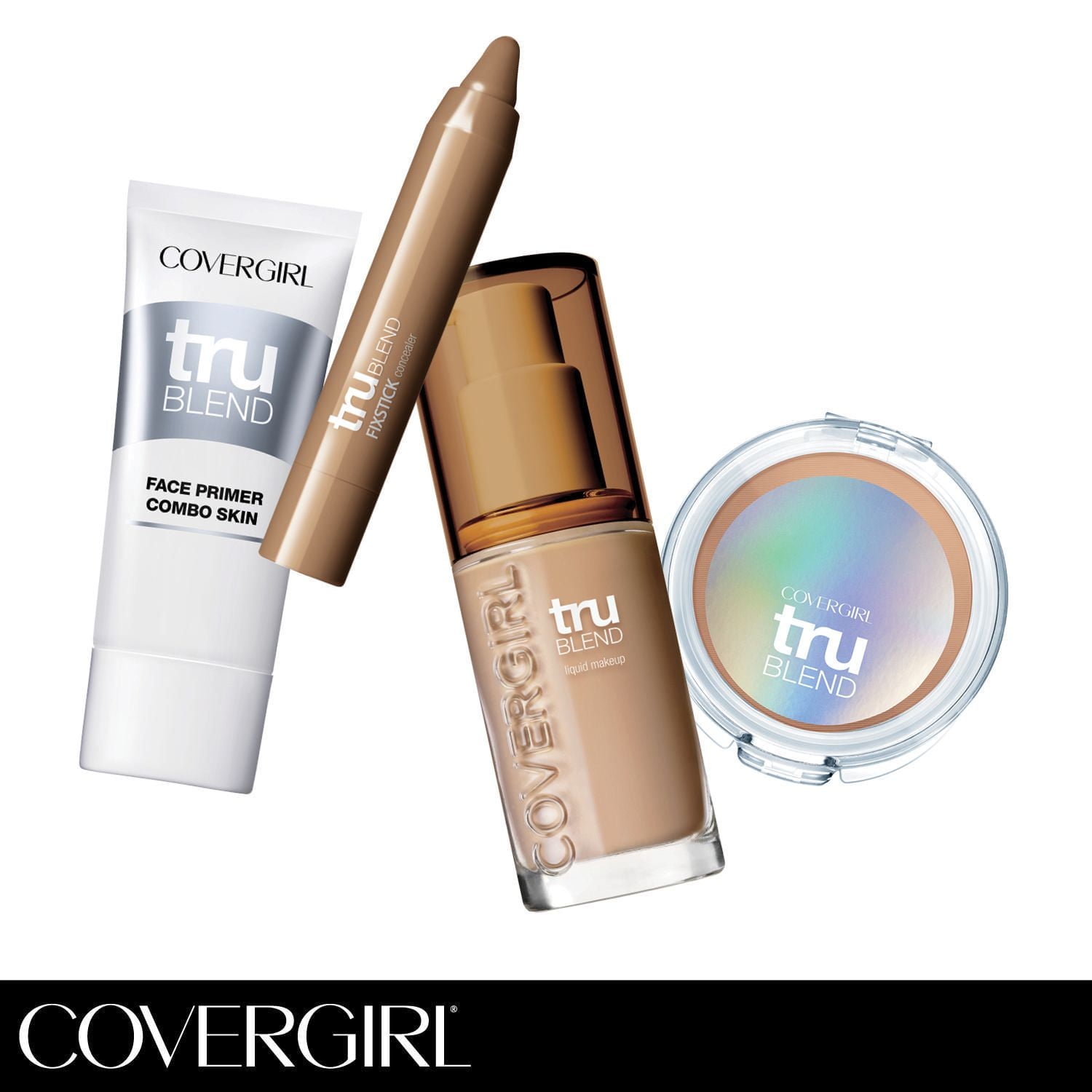 COVERGIRL TruBlend Hydrating Foundation, Dewy Finish, Lasts All Day, Lightweight, Oil-free Formula, Blurring Imperfections