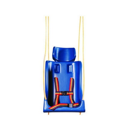 Skillbuilders 30-1636 Full Support Swing Seat Without Pommel Large Adult with Rope