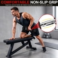 thumbnail image 2 of Flexwave 50 LB Rubber Hex Dumbbells, Set of 2, Non-Slip Grip for Home Gym Strength Training, 2 of 6