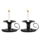 thumbnail image 5 of Candelabro ornamental de 2 piezas Toystoory para sala de estar soporte para restaurante Negro, 5 of 6