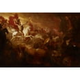 thumbnail image 2 of Benjamin West 14x11 Black Ornate Wood Framed Double Matted Museum Art Print Titled: Destruction of the Beast and the False Prophet (1804), 2 of 5