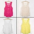 thumbnail image 4 of UDIYO Women\'s Sleeveless Lace Tank Top Sexy Embroidery Hollow-out Floral Crochet Shirt, 4 of 6