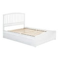 thumbnail image 7 of Richmond Queen Platform Bed with Matching Foot Board with 2 Urban Bed Drawers in White, 7 of 7