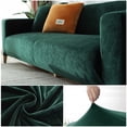 thumbnail image 2 of Funda de sofá de terciopelo de alta calidad para sala de estar, Protector de muebles para el hogar, funda de sofá ajustable para 1/2/3/4 asientos, 2 of 5