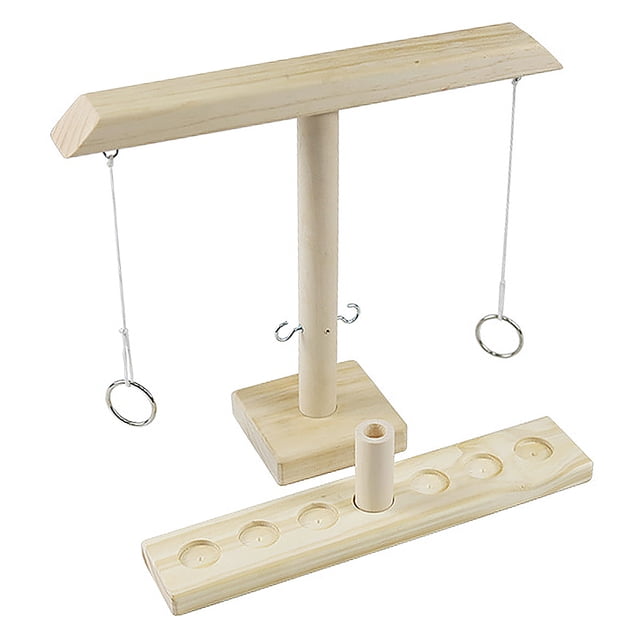 Anillo de madera Juego Gancho Juegos de mesa Juego de mano para niños