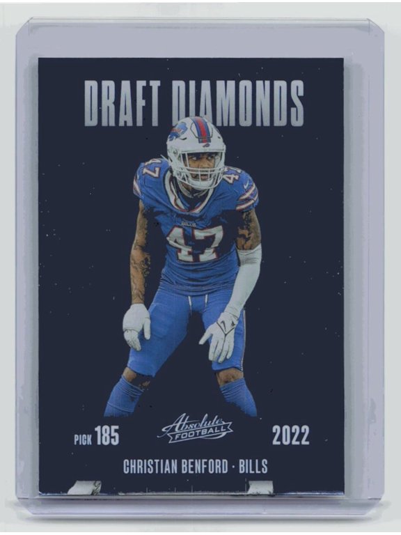 2025 Panini Absolute Football Draft Diamonds DD-CBD Christian Benford Buffalo Bills Football Card