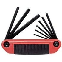 9 Pc. Folding Hex Key Sets, Hex Tip, Inch