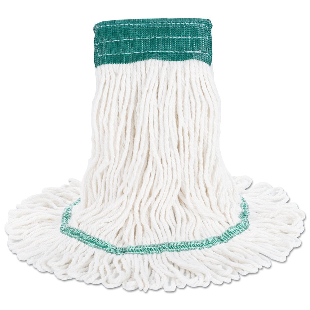Boardwalk BWK502WHEA Cotton/ Synthetic Fiber Super Loop Wet Mop Head - Medium, White