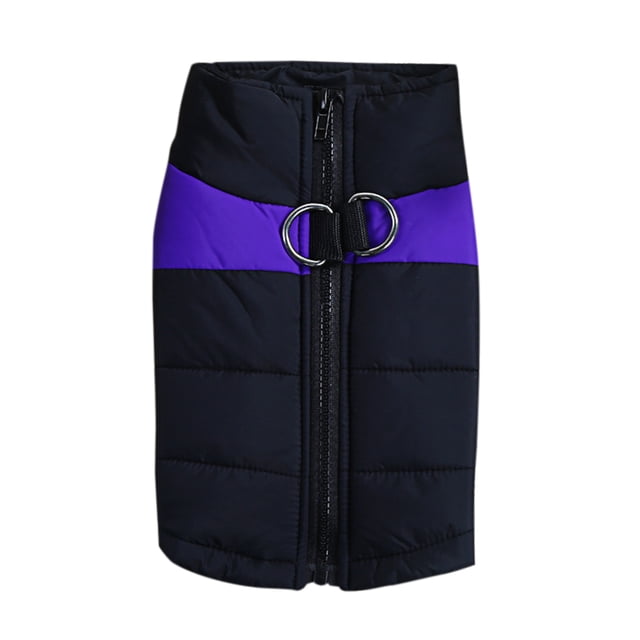 Chaleco para mascotas Greeniant cálido impermeable para perros ropa de esquí al aire libre Violeta L