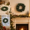 thumbnail image 4 of 10" Canadian Pine Artificial Christmas Wreath, Faux Pine Christmas Wreath, Seasonal Indoor Home Decor, 4 of 9