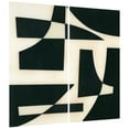 thumbnail image 2 of "Onyx Cutout" Oversized 72"x 36" Frameless Free-Floating Reverse Printed Tempered Art Glass Panels Set, 2 of 12