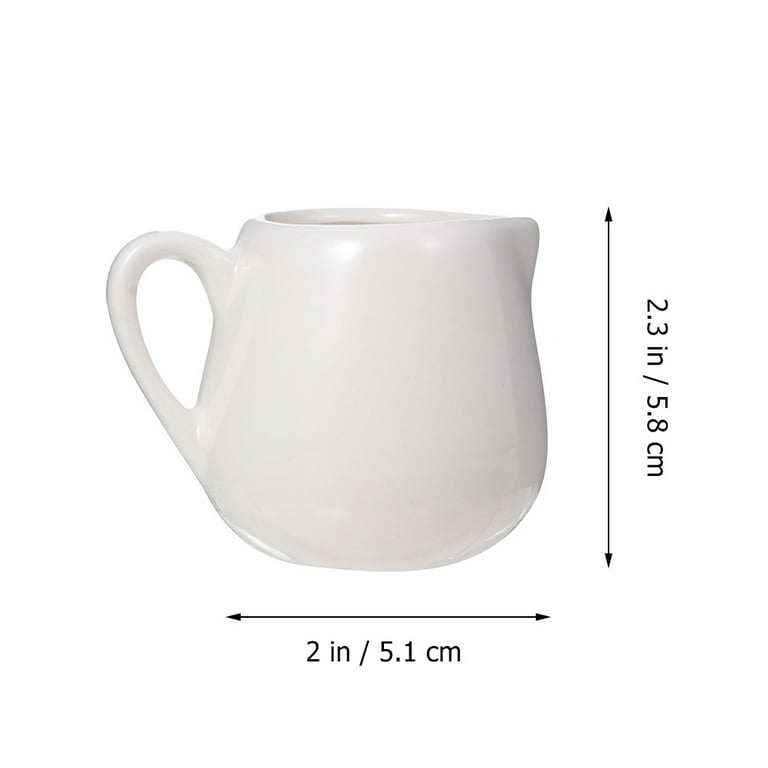 Creamer Pitcher Simple Small Milk Cup With Handle Household Ceramic Pointed  Small Milk Jug Coffee Pour Milk Cup Mini Milk Jug Suitable for Fruit Honey