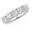 Diamond, variant on 1 to 6 Carat Round 14K White Gold LAB GROWN Gemstone and LAB GROWN Diamond Wedding Band (AAAA Heirloom Quality) Diamond 1 Carat Size-6