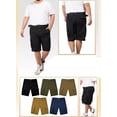 thumbnail image 1 of Bermuda Short Cargo Con Cinturón Lona Original Tallas Extras, 1 of 1