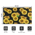 thumbnail image 5 of Black Sunflower Green Leaf Pattern Door Rugs,Washable Non Slip Door Mats Indoor,Decorative Door Mats,Entry Mat Indoor for Entrance,Bedroom,Kitchen,Bathroom,17"x30", 5 of 6