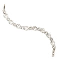 thumbnail image 1 of Round Cut Crystal Line Bracelet, Antique Silver-Tone Finish, Crystal, One Size BCR18ASCRY, 1 of 2