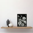 thumbnail image 2 of Daisy Flower Field Black and White Illustration Artwork Framed Wall Art Print A4, 2 of 4