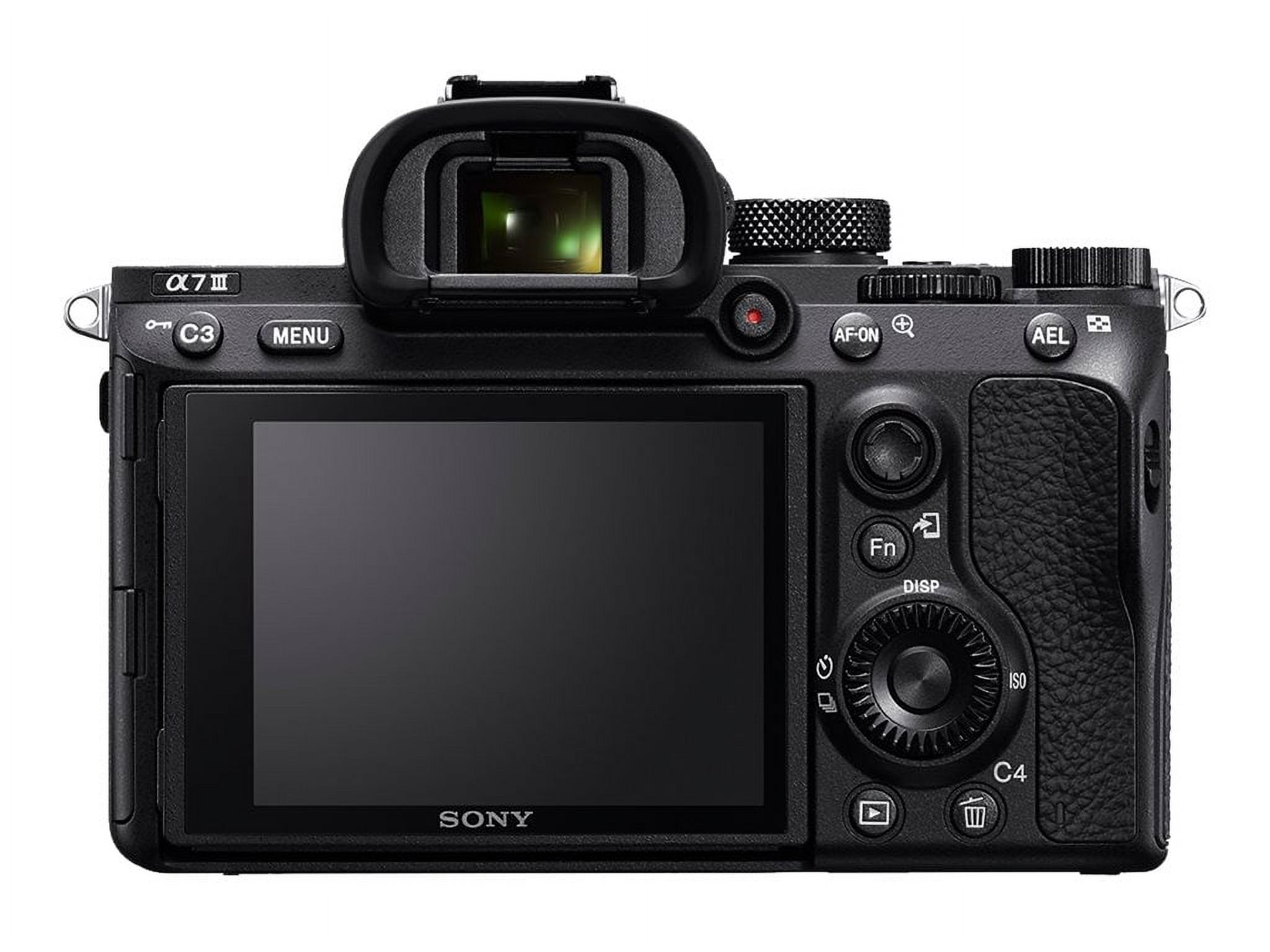 Sony a7 III ILCE-7M3 - Digital camera - mirrorless - 24.2 MP - Full Frame - 4K / 30 fps - body only - Wi-Fi, NFC, Bluetooth - image 3 of 6