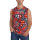 thumbnail image 1 of Fotbe Fire Sign Men's Camiseta sin Mangas Estampada para Hombres, Playera Casual para Gimnasio, Entrenamiento, Playa-Small, 1 of 7