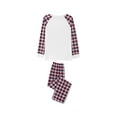 thumbnail image 6 of DuAnyozu Christmas Pajamas for Family Pjs Matching Set Long Sleeve T-Shirts and Pants Holiday Nightgowns with Merry Christmas, 6 of 9