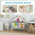 thumbnail image 4 of Infans Kids Dollhouse Bookshelf Toddler Book & Toy Storage Display Organizer Ideal Gift, 4 of 7