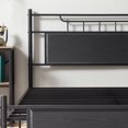thumbnail image 4 of VECELO 3-Piece Bedroom Set with Full Platform Bed Frame and Nightstands, Black, 4 of 7