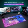 thumbnail image 2 of Apottwal Marble Mouse Pad with Non-Slip Base and Stitched Edge,Large Mouse Pad Desk Pad for Computer,Extended Gaming Mouse Pad, Desk Mat Desk Cover for Desktop for Office Home(31.5" x 16"), 2 of 6